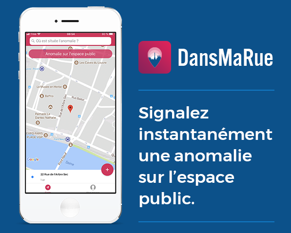 Lien vers l'application Dans ma rue